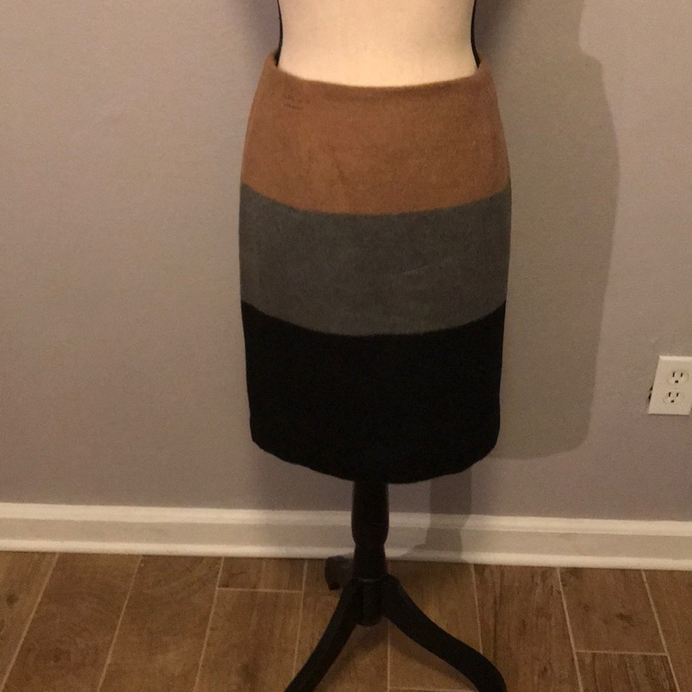 NWT Wool skirt multi colored